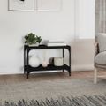 vidaXL TV skrinka čierna 60x33x41 cm spracované drevo