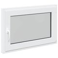 vidaXL Otočné a sklopné okno do suterénu RISOR 90 x 60 cm PVC a sklo