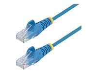 25 cm modrý tenký CAT6 ethernetový kábel - N6PAT25CMBLS