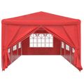 vidaXL Párty stan 900 x 300 x 255 cm Červená PE a oceľ