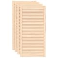 vidaXL Lamelové dvierka na skrinku 4 ks 99,3x49,4 cm, borovicový masív