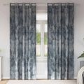 vidaXL Sametové závesy 2 ks Strieborná šedá 260 x 140 cm Zamat