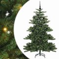 vidaXL Umelý Sklápací Vianočný Stromček Zelená 150 cm PVC a oceľ