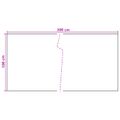 vidaXL Balkónová obrazovka Tmavosivá 300 x 100 cm polyratan