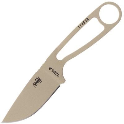 ESEE IZULA-DT Izula Desert Tan  pevný nôž 7,3 cm, oceľ, hnedá, čierne plastové puzdro
