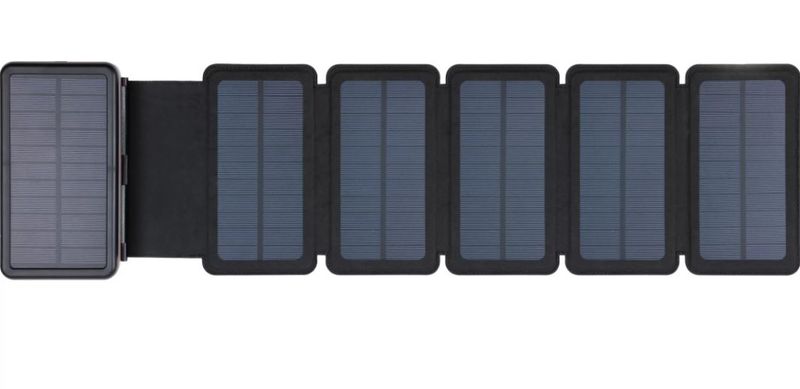 Sandberg Solar 6-Panel Powerbank 20000, solárna nabíjačka, čierna
