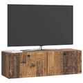 vidaXL Nástenná TV skrinka Nástenný Staré drevo 98 x 31 x 30 cm