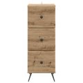 vidaXL Zásuvkový kabinet 33 x 34,5 x 90 cm Kompozitné drevo