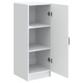 vidaXL Servírovacia skriňa Biela 33 x 34,5 x 87 cm Kompozitné drevo