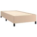 vidaXL Posteľný rám bez matraca kapučínový 80x200 cm umelá koža