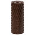 vidaXL Balkónové zásteny 5 ks hnedo-čierne 255x19 cm polyratan