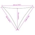 vidaXL Tieniaca plachta 160 g/m² bledozelená 2,5x2,5x3,5 m HDPE