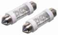 Žiarovka 4LED 12V suf. SV8.5 38mm biela 2ks
