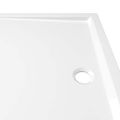 vidaXL Obdĺžniková sprchová vanička z ABS biela 80x110 cm