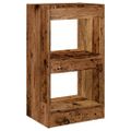 vidaXL Skriňa na knihy/Izbový prepážka Old Wood 40x30x72 cm