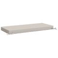 vidaXL Vankúš na lavičku SOEST 100% polyester Biela 110 x 50 x 8 cm