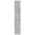 vidaXL Botník so 4 výklopnými zásuvkami betónový sivý 60x34x187,5 cm