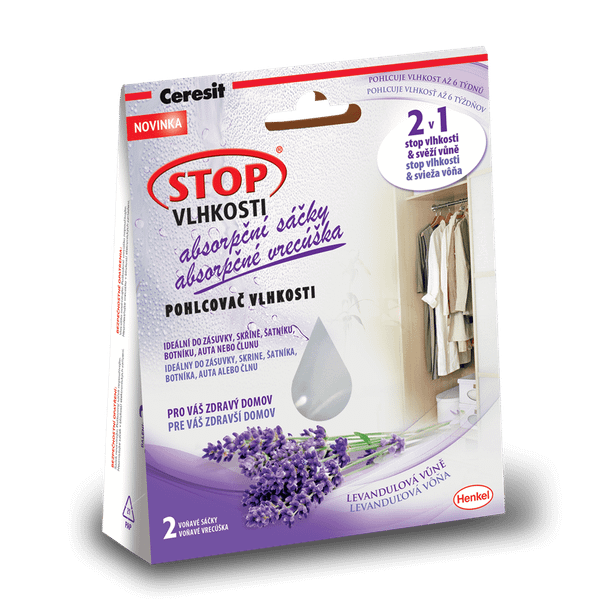 2104738 Ceresit STOP VLHKOSTI absorpční sáčky, relax. levandule, 2x50g