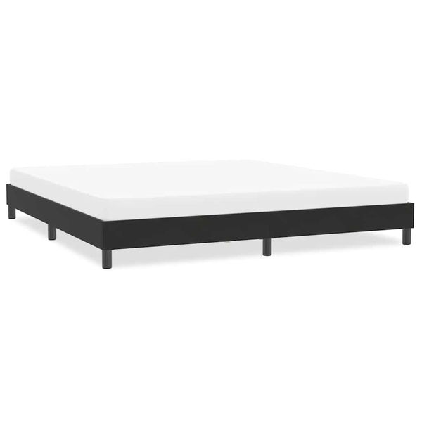 vidaXL Rám postele bez matraca Čierna 200x210 cm Zamat