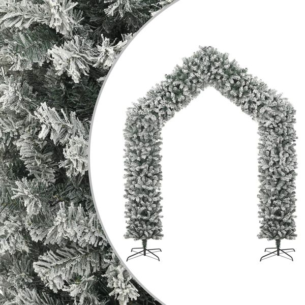 vidaXL Oblúk na vianočný stromček s naviatym snehom 270 cm