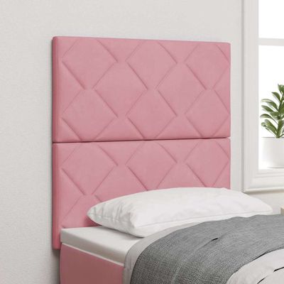 vidaXL Zadné čelo Ružová 80 cm Zamat