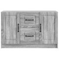 vidaXL Servírovacia skriňa Sivá sonoma 89 x 34,5 x 57 cm