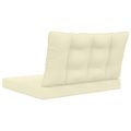 vidaXL Vankúš na vonkajšiu pohovku Polyester Krémová 80 x 68,5 cm