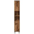 vidaXL Kúpeľňová skrinka Old Wood 30x30x179 cm Engineered Wood