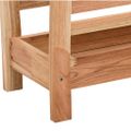 vidaXL Stojan na časopisy 40x26,5x38,5 cm masívny orech