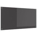 vidaXL Kuchynský obklad Tmavo šedá 120 x 60 cm tvrdené sklo