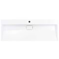 vidaXL Umývadlo z minerálneho/mramoroveho odliatku 120x46x11 cm biele