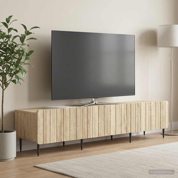 vidaXL TV skrinka Dub sonoma 147 x 34,5 x 32 cm Kompozitné drevo