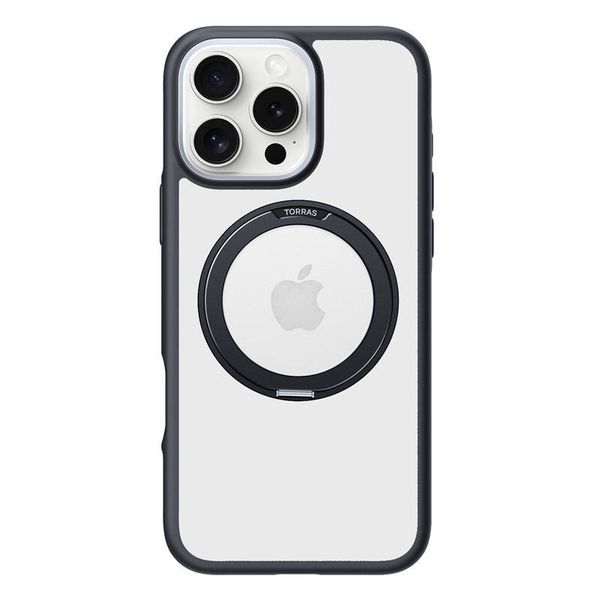 Puzdro Torras Ostand R Fusion pre iPhone 16 Pro Max (čierne)