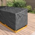 vidaXL Obal na nábytok Čierny 235 x 235 x 85 cm 210D Oxford tkanina