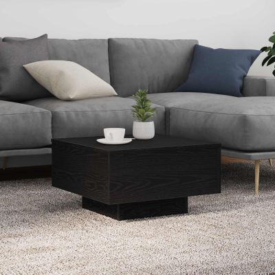 vidaXL Konferenčný stolík Čierny dub 55 x 55 x 31 cm Kompozitné drevo