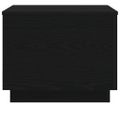 vidaXL Konferenčný stolík s LED svetlami, čierny dub 50x50x40 cm
