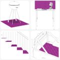 vidaXL Schodový rošt 2 ks 70 x 50 cm Strieborná Hliník Obdĺžnikový