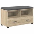 vidaXL Predsieňová lavica Sonoma dub 80 x 38 x 46 cm