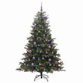 vidaXL Umelý vianočný stromček Zelená 180 cm PVC, kov a plast