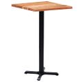 vidaXL Noha pre bistro stôl čierna 56x56x107 cm liatina