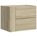 vidaXL Nástenný nočný stolík dub sonoma 45x30x35 cm
