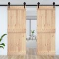 vidaXL Dvere NARVIK 85 x 210 cm Masívne borovicové drevo (neupravené)