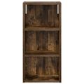 vidaXL Kúpeľňová nástenná skriňa Údený Dub 30 x 16 x 62,5 cm