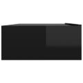 vidaXL TV skrinka s LED svetlami lesklá čierna 90x35x15,5 cm