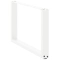vidaXL Nohy konferenčného stolíka v tvare U, 2 ks, biele, 60 x (42-43) cm, oceľové