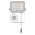 LED reflektor GLARO s pohybovým čidlom, 10 W, biely, IP54, 1000 lm, neutrálna biela
