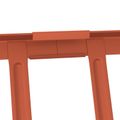 vidaXL Strážca snehu na streche Červená 600 x 2,5 x 20 cm Oceľ