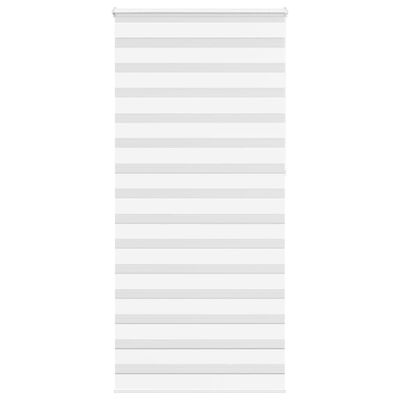 vidaXL Zebra roleta biela 105x230 cm šírka látky 100,9cm polyester