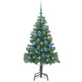 vidaXL Vianočný stromček Zelená 150 cm PVC