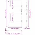 vidaXL Záhradná brána Čierna 85 x 175 cm Povrchovo upravená oceľ